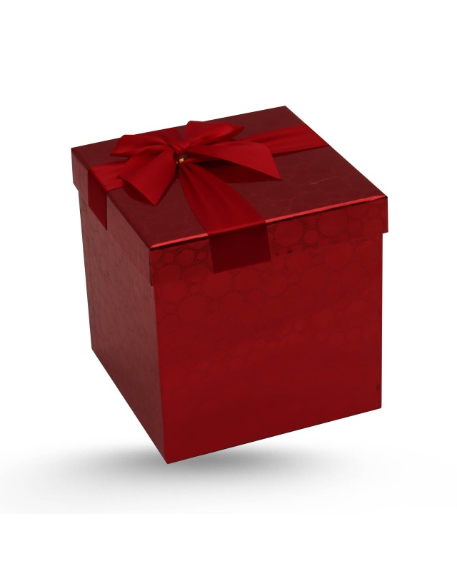 COFFRET CADEAU CARRE POINTI METALISE T4