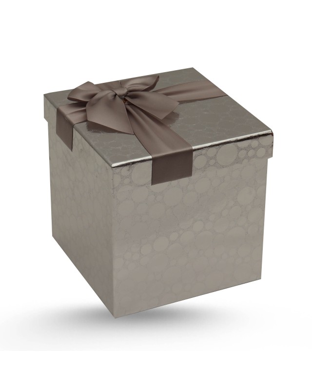 COFFRET CADEAU CARRE POINTI METALISE T3