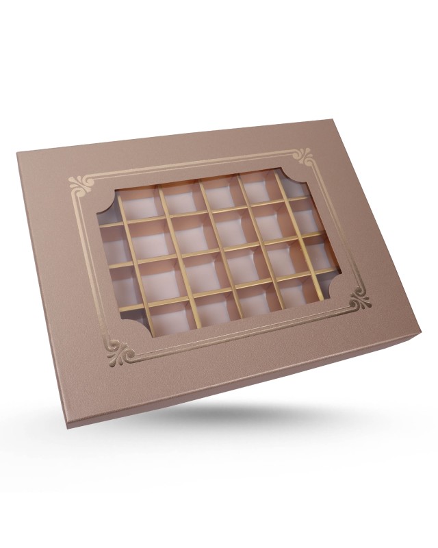 COFFRET CHOCOLAT RECTANGLE 48PCS