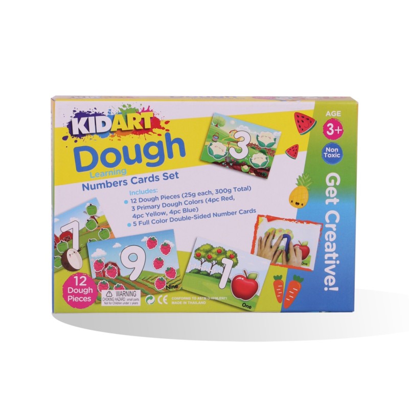 COFFRET 12 PATE A MODELER 25G + 5 CARTE NUMBER KIDART