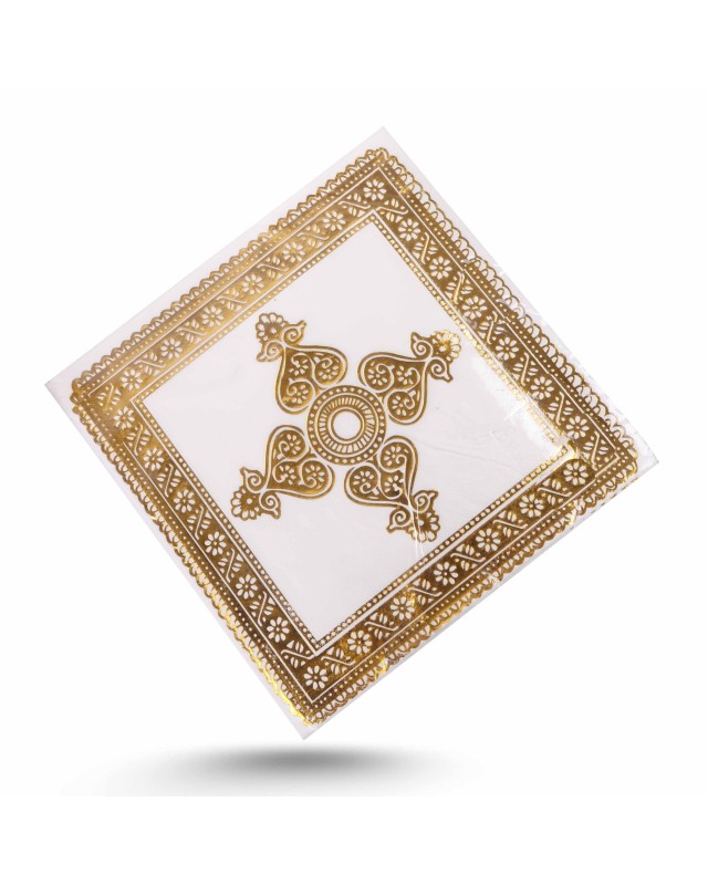 SERVIETTE ANNIVERSAIRE Doré 20PCS