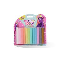 PATE A MODELER DE 12 PASTEL KIDART