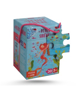 PUZZLE+LIVRE LA PETITE SIRENE SASSI