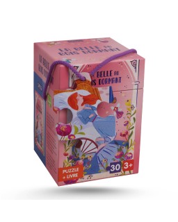 PUZZLE+LIVRE LA BELLE AU BOIS DORMANT SASSI