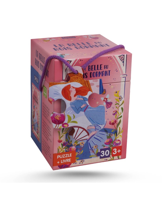 PUZZLE+LIVRE LA BELLE AU BOIS DORMANT SASSI