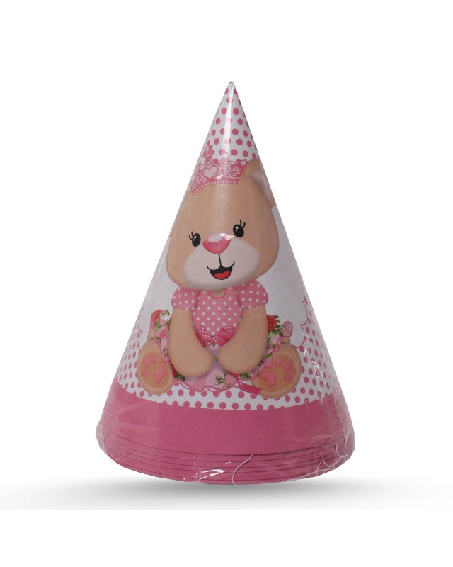 CHAPEAU THEME OURS ROSE