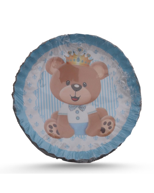 ASSIETTE THEME OURS BLEU