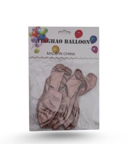 BALLON 6PCS UNI METALISÉ