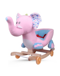 ELEFANT BASCULANT BOIS + CHAISE