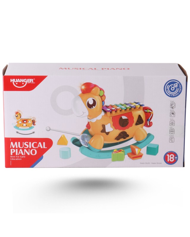MUSICAL PIANO ANIMAL HUANGER