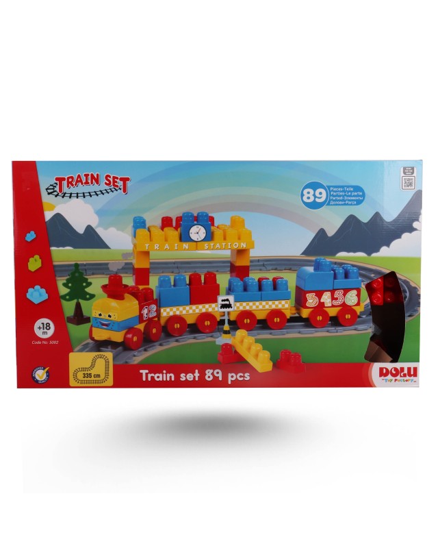 COFFRET LEGO AVEC TRAIN 89PCS DOLU