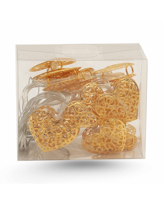 GUIRLANDE LED COEUR DORE