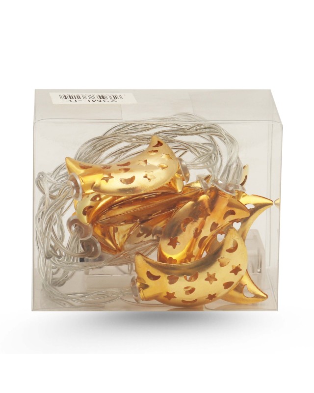 GUIRLANDE LED CROISSANT DE LUNE DORE