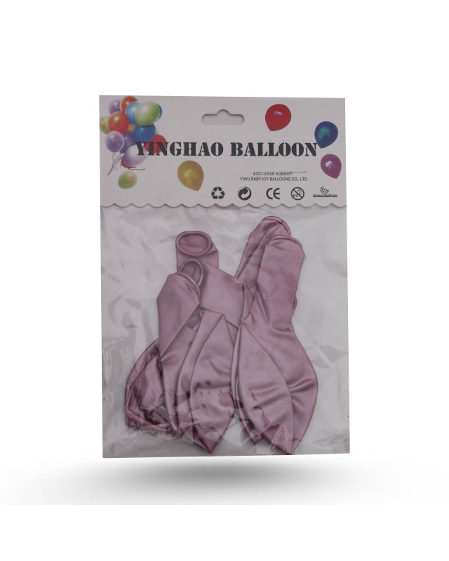 BALLON 6PCS UNI METALISÉ