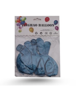 BALLON 6PCS UNI METALISÉ