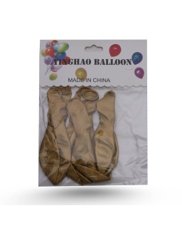 BALLON 6PCS UNI METALISÉ