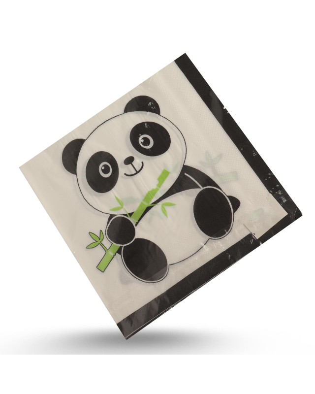 SERVIETTE THEME PANDA