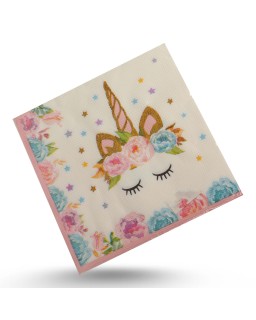 SERVIETTE THEME UNICORN
