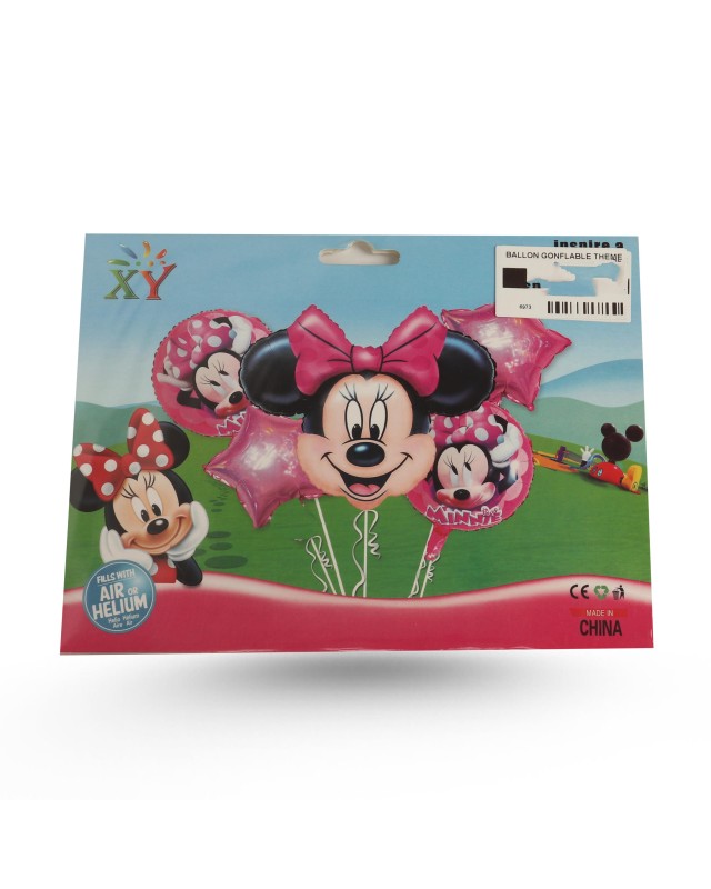 BALLON GONFLABLE THEME MINNIE 5PCS