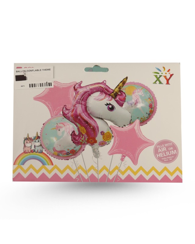 BALLON GONFLABLE THEME UNICORN 5PCS