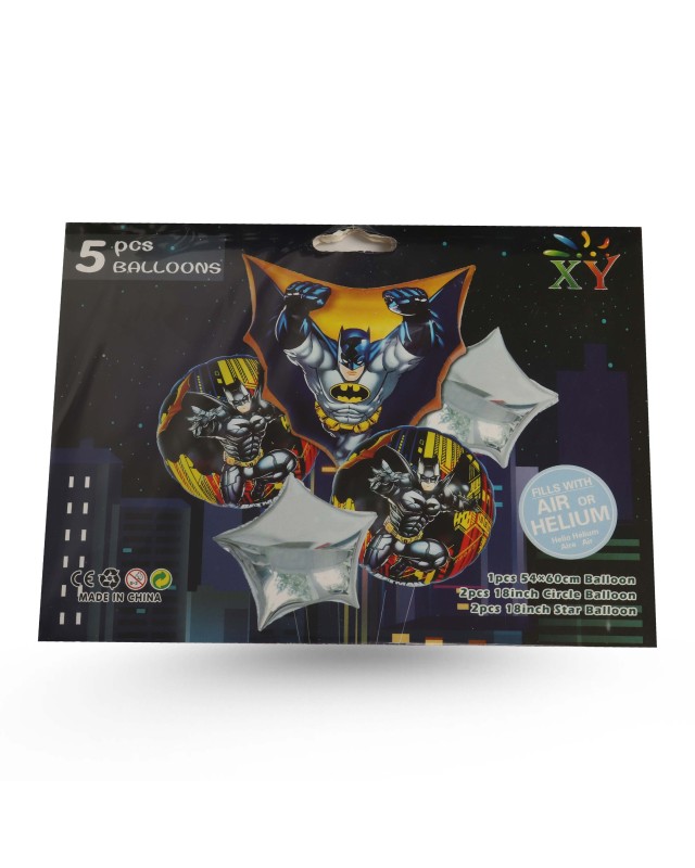 BALLON GONFLABLE THEME BATMAN 5PCS