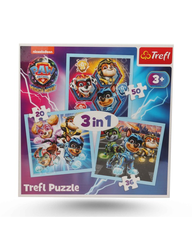 PUZZLE 3IN1 PAW PATROL TREFL