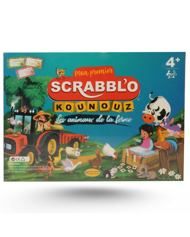 MON PREMIER SCRABBLE KOUNOUZ : les animaux de la ferme