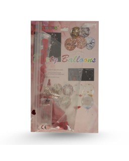 BALLON GLITTER LUMINEUX GM