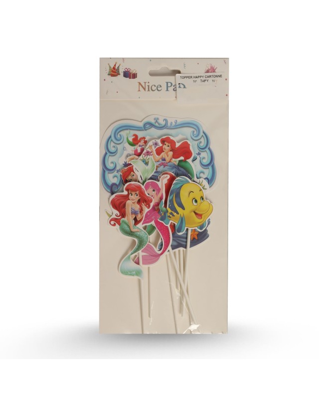 TOPPER HAPPY CARTONNE 8PCS THEME SIRENE