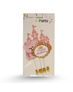 TOPPER DECORATIVE OURS ROSE