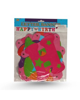 GUIRLANDE HAPPY BIRTHDAY CARTONEE