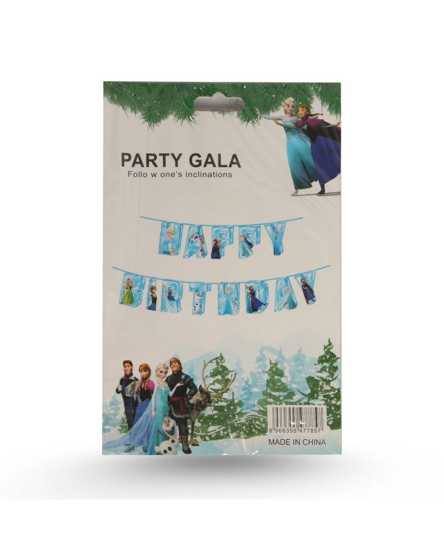 GUIRLANDE HAPPY BIRTHDAY THEME FROZEN