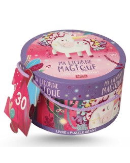PUZZLE ROND UNICORN SASSI