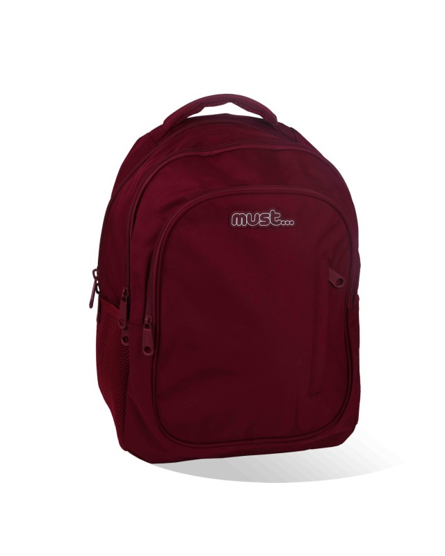 SAC A DOS MUST 3 POCHE BORDEAU