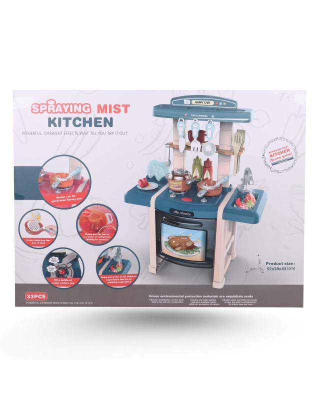 COFFRET KITCHEN SIMULATION 33PCS BLEU