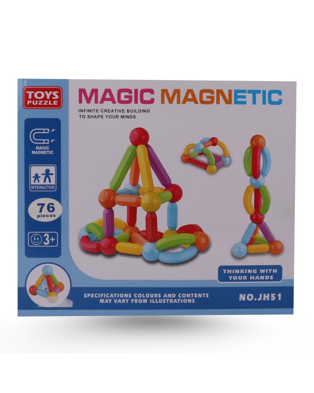 JEU MAGIC MAGNETIC 76PCS