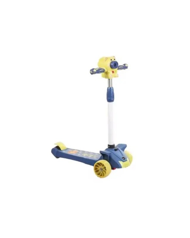 TROTINETTE SCOTTER BUBBLE BLEU/JAUNE