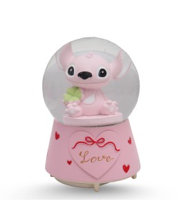 BOULE DE NEIGE GM - STITCH ROSE