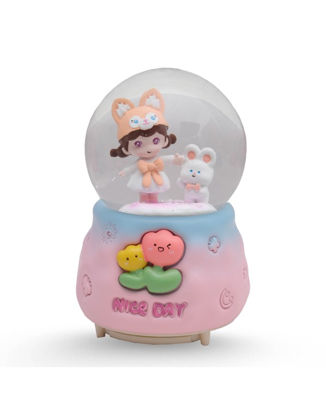 BOULE DE NEIGE MM - NICE DAY ROSE