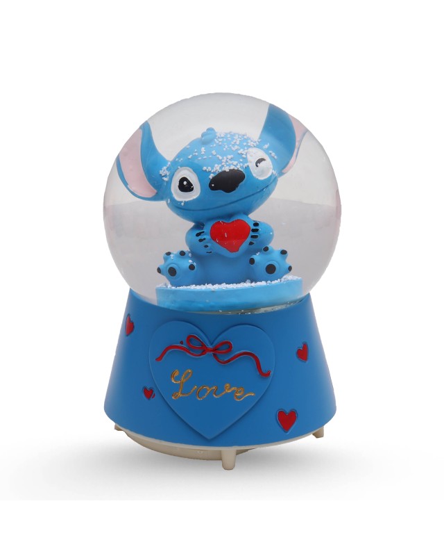 BOULE DE NEIGE MM - STITCH BLEU