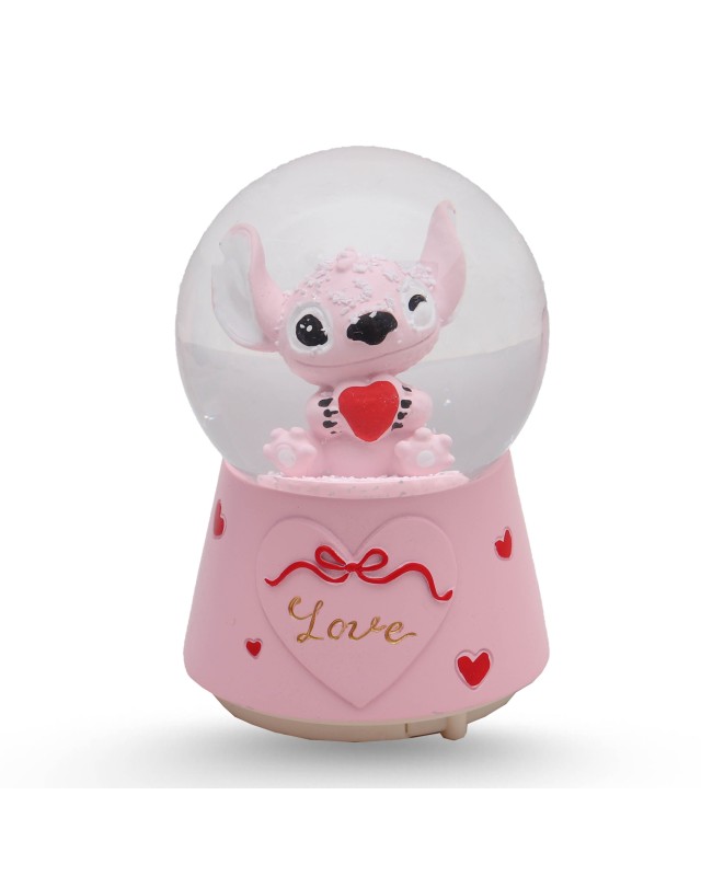 BOULE DE NEIGE MM - STITCH ROSE