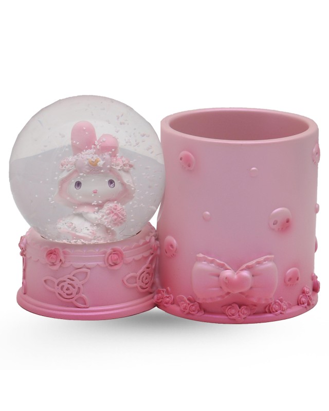 BOULE DE NEIGE + PORTE STYLO - LAPIN