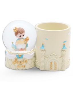 BOULE DE NEIGE + PORTE STYLO - PRINCE JAUNE