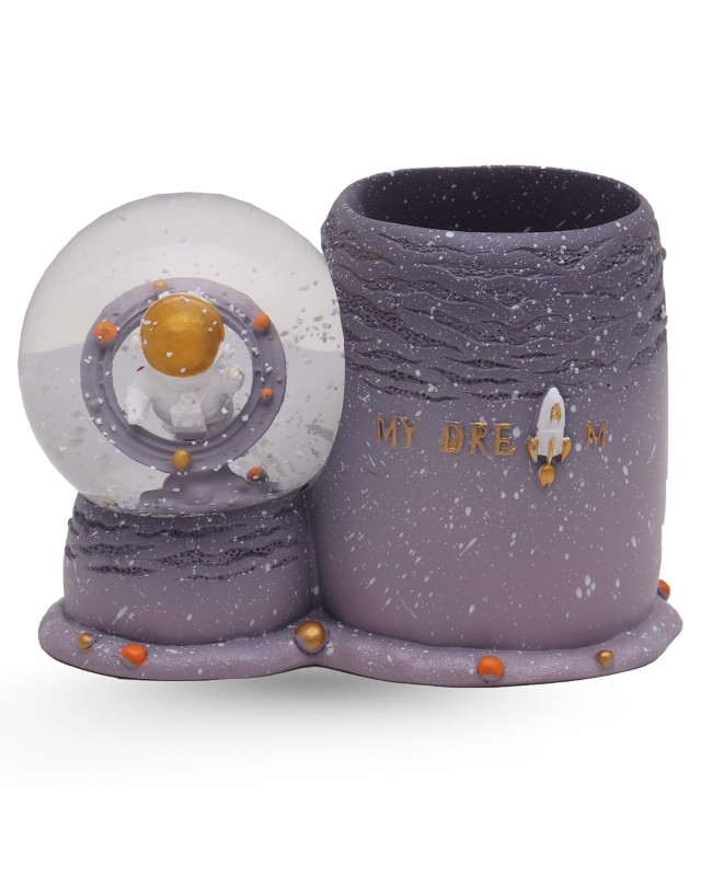 BOULE DE NEIGE + PORTE STYLO - ASTRONAUTE MOVE