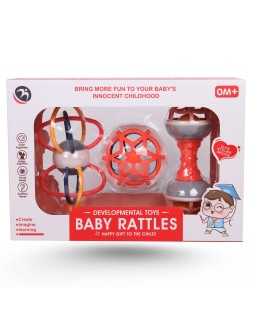 COFFRET HOCHET BABY RATTLES 3PCS