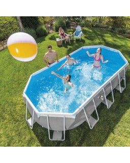 Piscine ovale tubulaire -...
