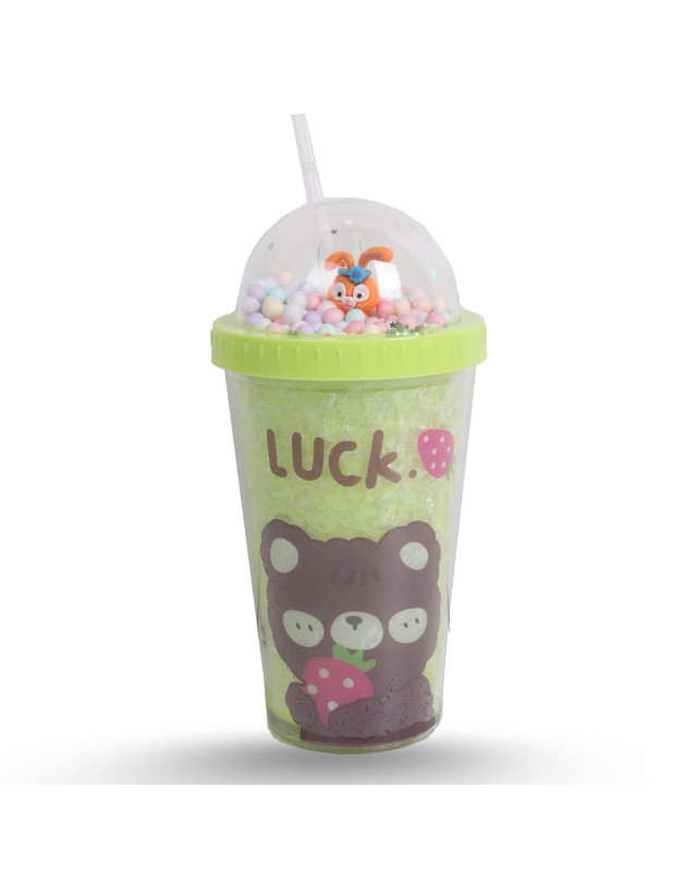 TASSE CUTE AVEC GRAIN + PAILLE