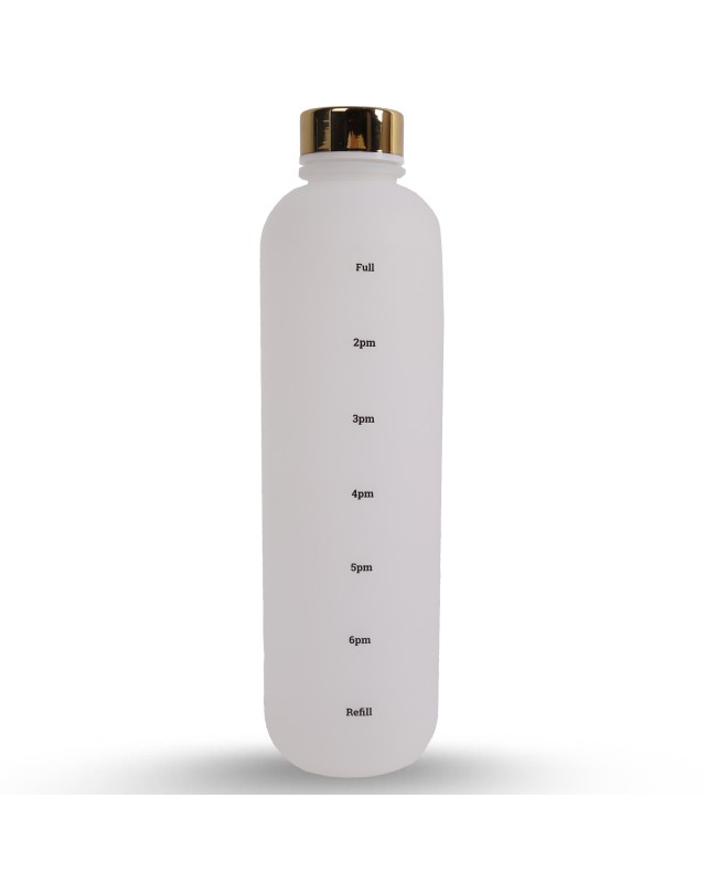 BOUTEILLE D'EAU AVEC DURÉE - COUVERTURE DORÉ