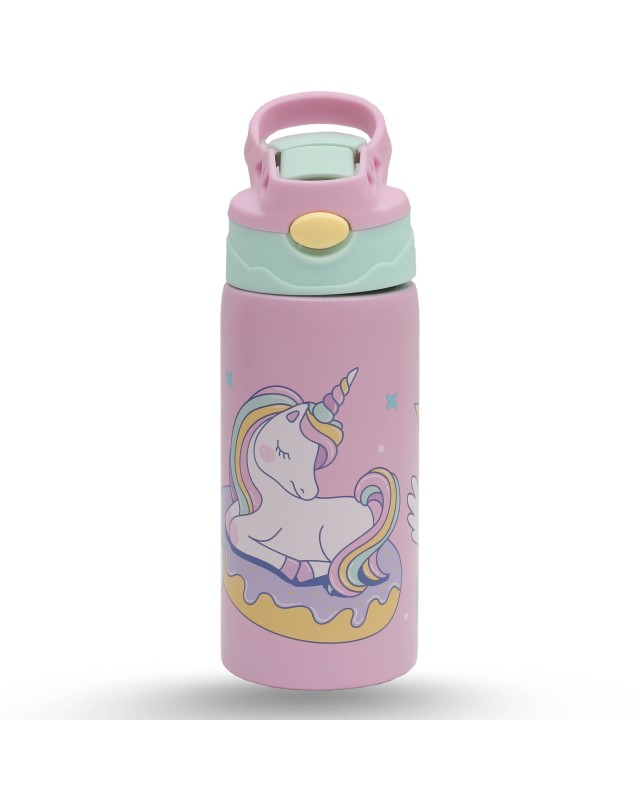 BOUTEILLE D'EAU 400ML METAL - MUST TEAM - MOTIF GIRL