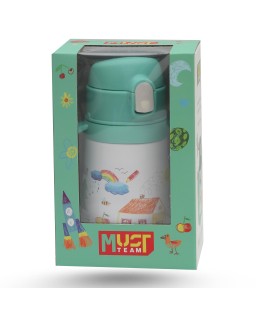 BOUTEILLE D'EAU 350ML METAL - MUST TEAM